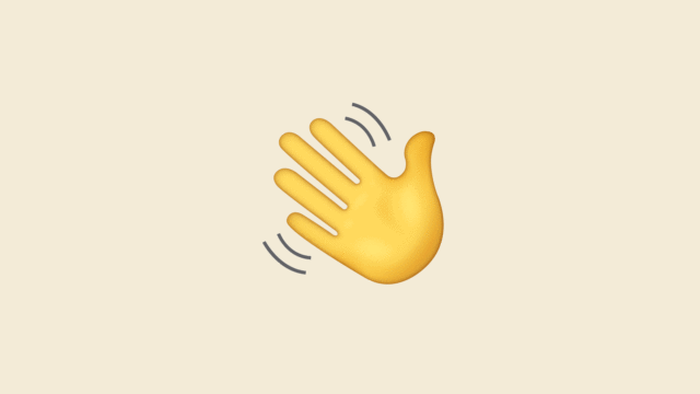 gif of a waving yellow hand