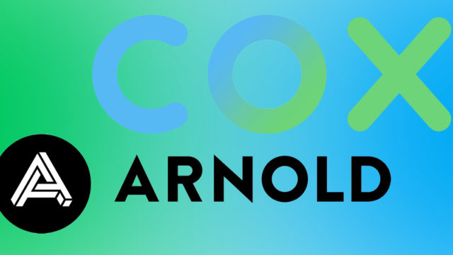 Logos for Arnold and Cox Communications