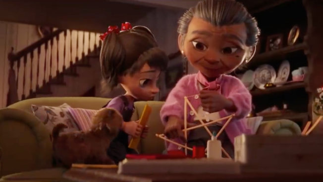 a holiday spot from Disney about Filipino grandma and granddaughter