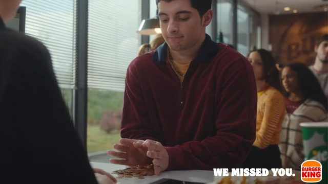 A customer tries to buy at Burger King with pennies