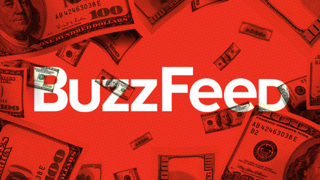 Buzzfood logo surrounded by cash