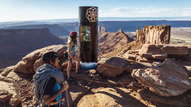 vending machine on a mountain