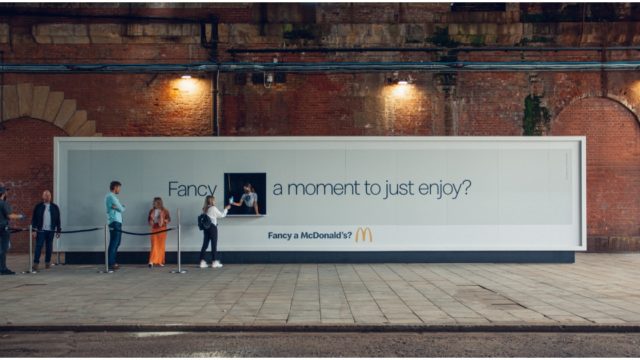McDonald's walk-thru billboard
