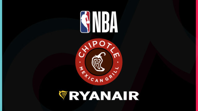 nba, chipotle and ryanair logos