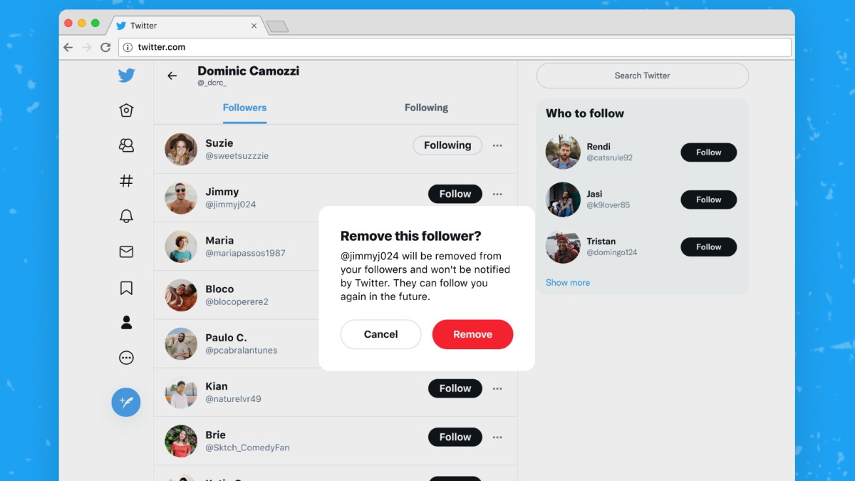 Twitter Tests a Way for Users to Remove Followers Without Blocking