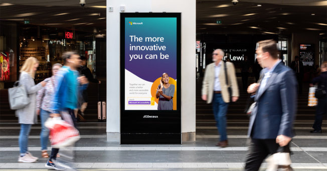 Microsoft UK DOOH Campaign Speaks Directly to the Deaf in Accessibility Drive