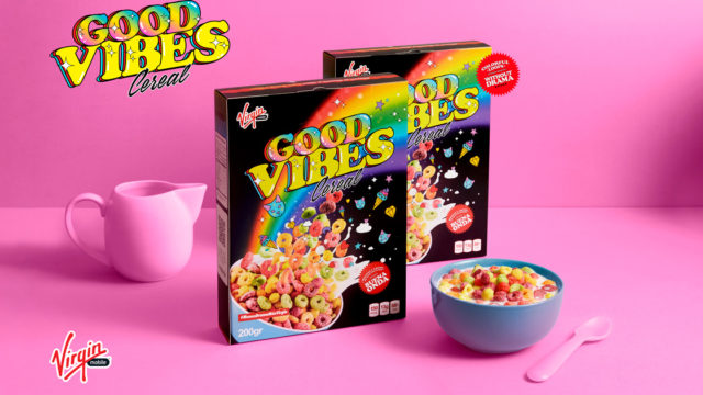 Virgin Mobile's limited-edition Good Vibes cereal