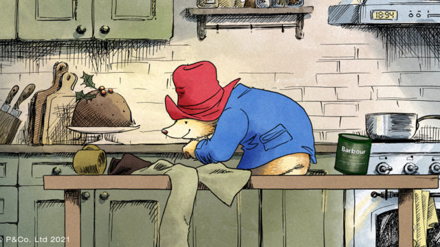Paddington Bear Seeks a Last Minute Gift for Mr Brown in Barbour's Nostalgic Christmas Campaign