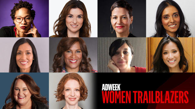 Collage of women with text that reads Adweek Women Trailblazers.