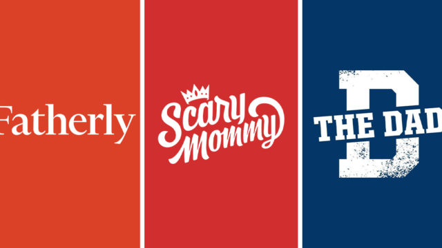 Logos for Fatherly, Scary Mommy, and The Dad