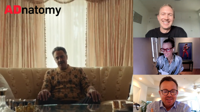 a collage of tony bolognavich and the creative team behind the jimmy john's super bowl ad