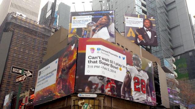 Image of Twitter billboard.