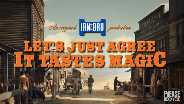 Irn-Bru Wild West-themed advertisement