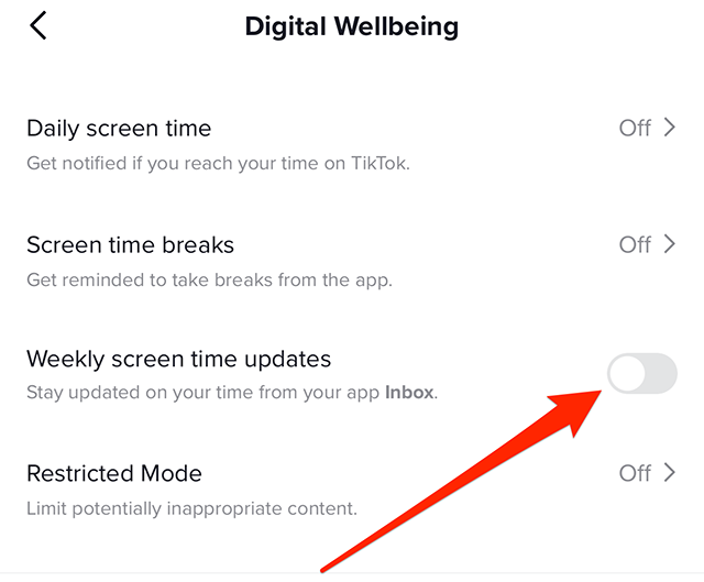 TikTok: How to Turn On Weekly Screen Time Updates