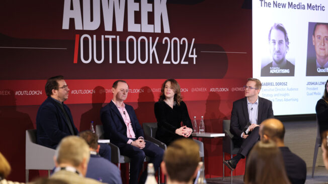 Gabriel Dorosz of the New York Times, Josh Lowcock of Quad Media and Ana Milicevic of Sparrow Advisors with ADWEEK's Mark Stenberg discuss predictions for 2024.