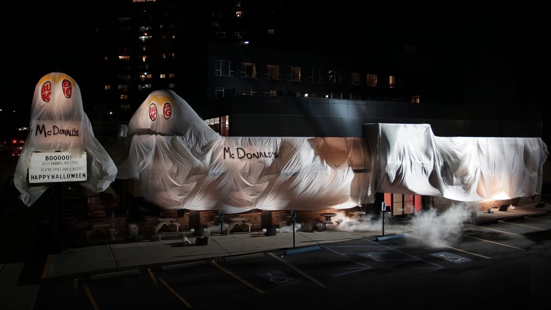 Burger King Dressed Up as the Ghost of McDonald's in This Scary Good