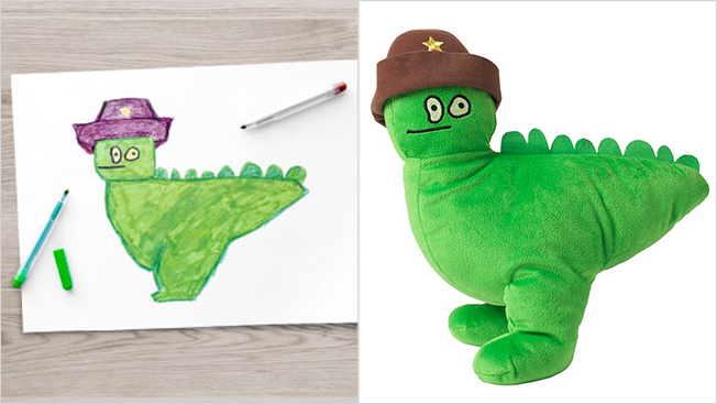 make your drawings into stuffed animals