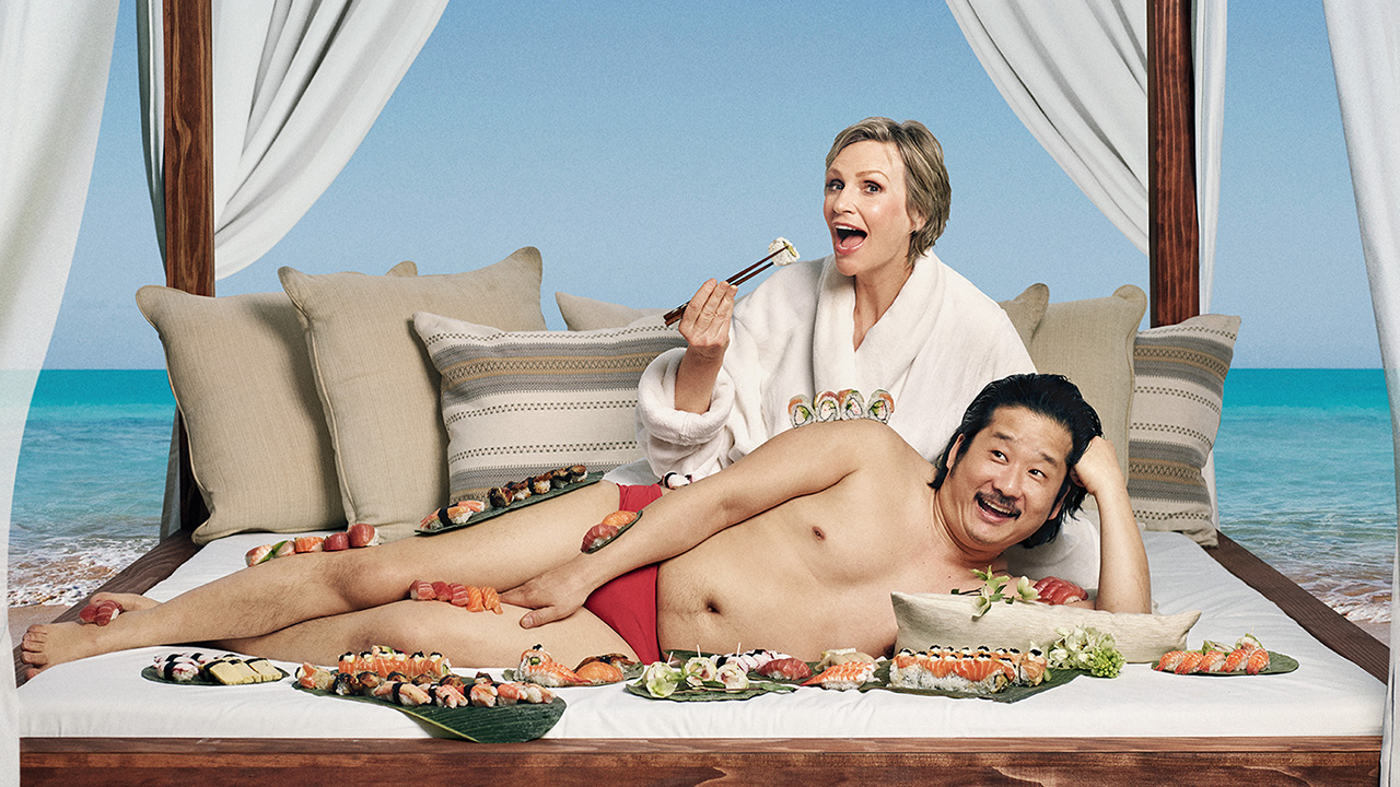 Comedians Bobby Lee and Jane Lynch won'