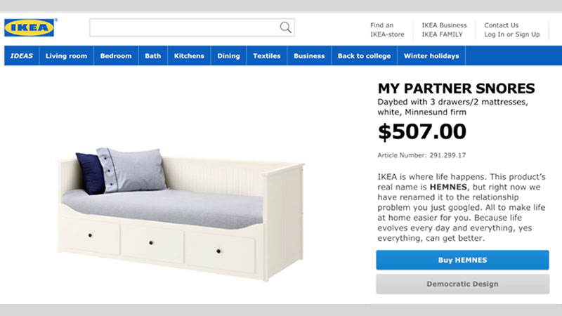 Ikea Renamed Products After Googled Problems Those