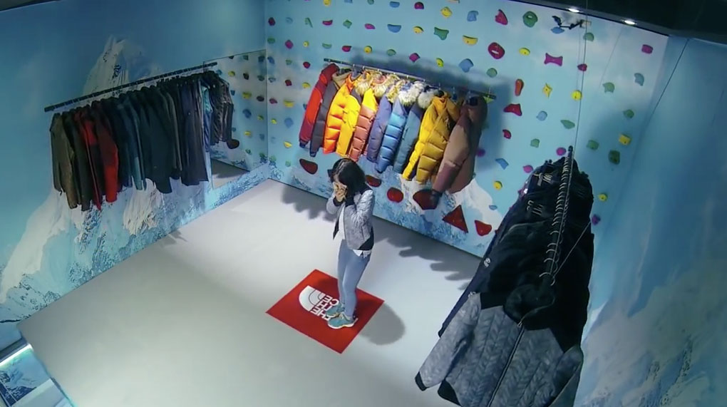 This North Face Floor Disappears, Forcing Shoppers to Climb the Walls