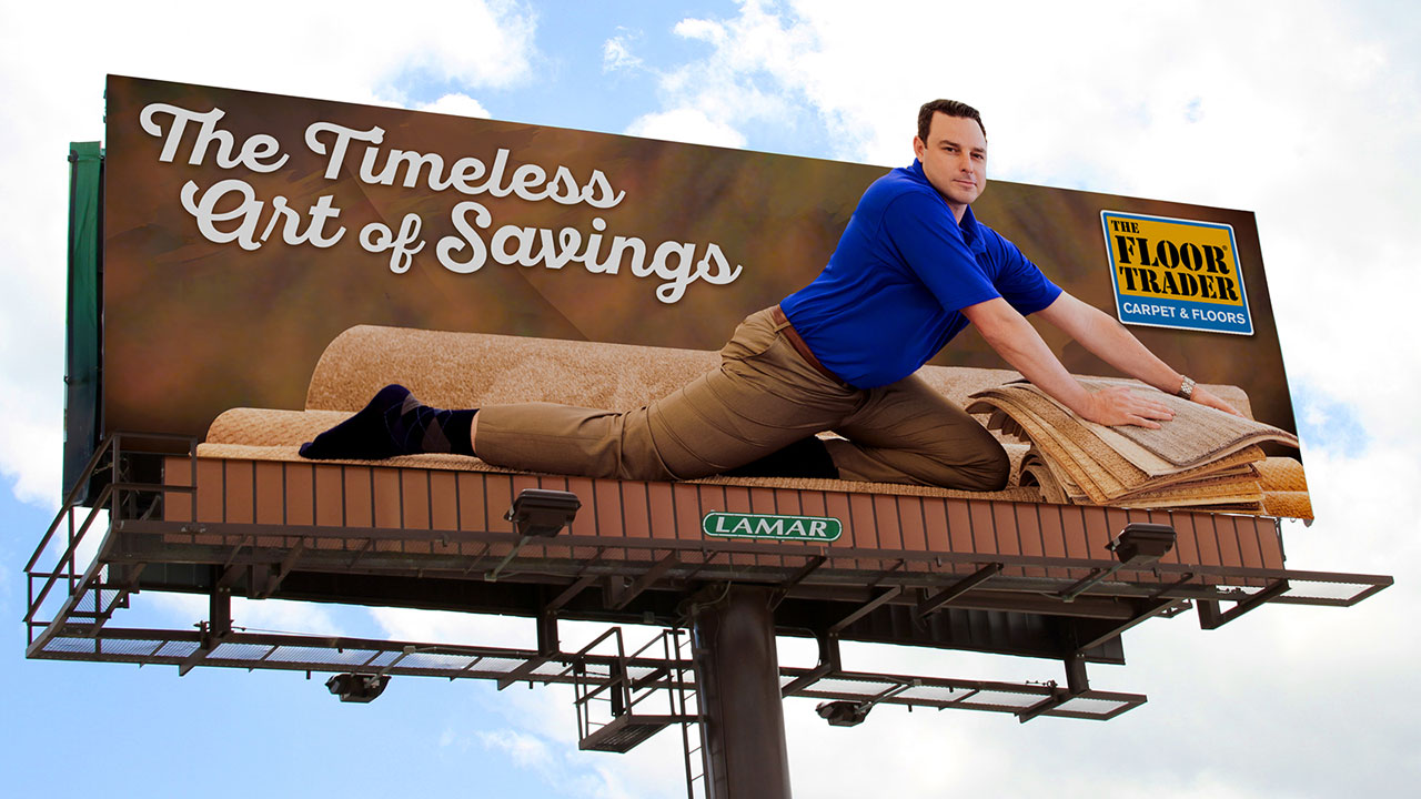 An Oklahoma Carpet Store Channels Classic Seinfeld on This #TBT Billboard