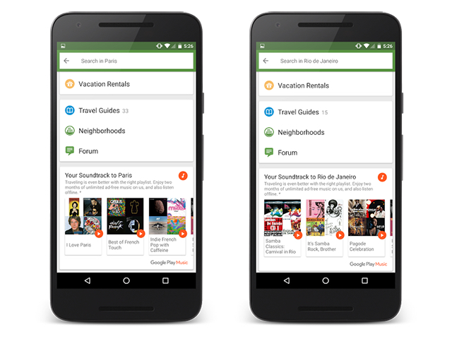 Google Play Music Tripadvisor Add Travel Soundtracks To